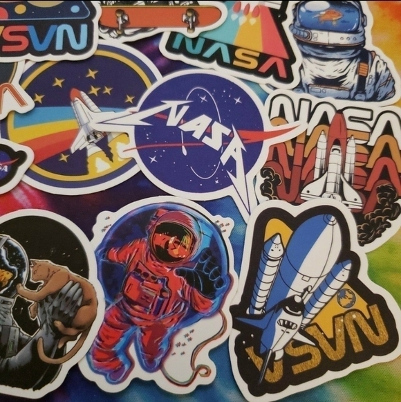 SET of 12 NASA Space Astronaut Stickers Decals - Picture 4 of 7